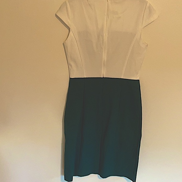 White & Green Theory Dress - Picture 4 of 5